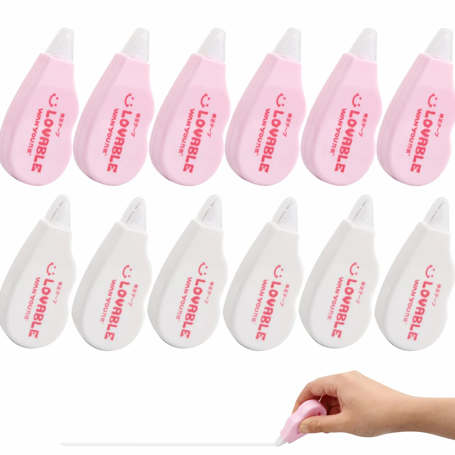 Mini korektory Pocket Mouse 4 m x 5 mm taśma korekcyjna zestaw kompaktowy