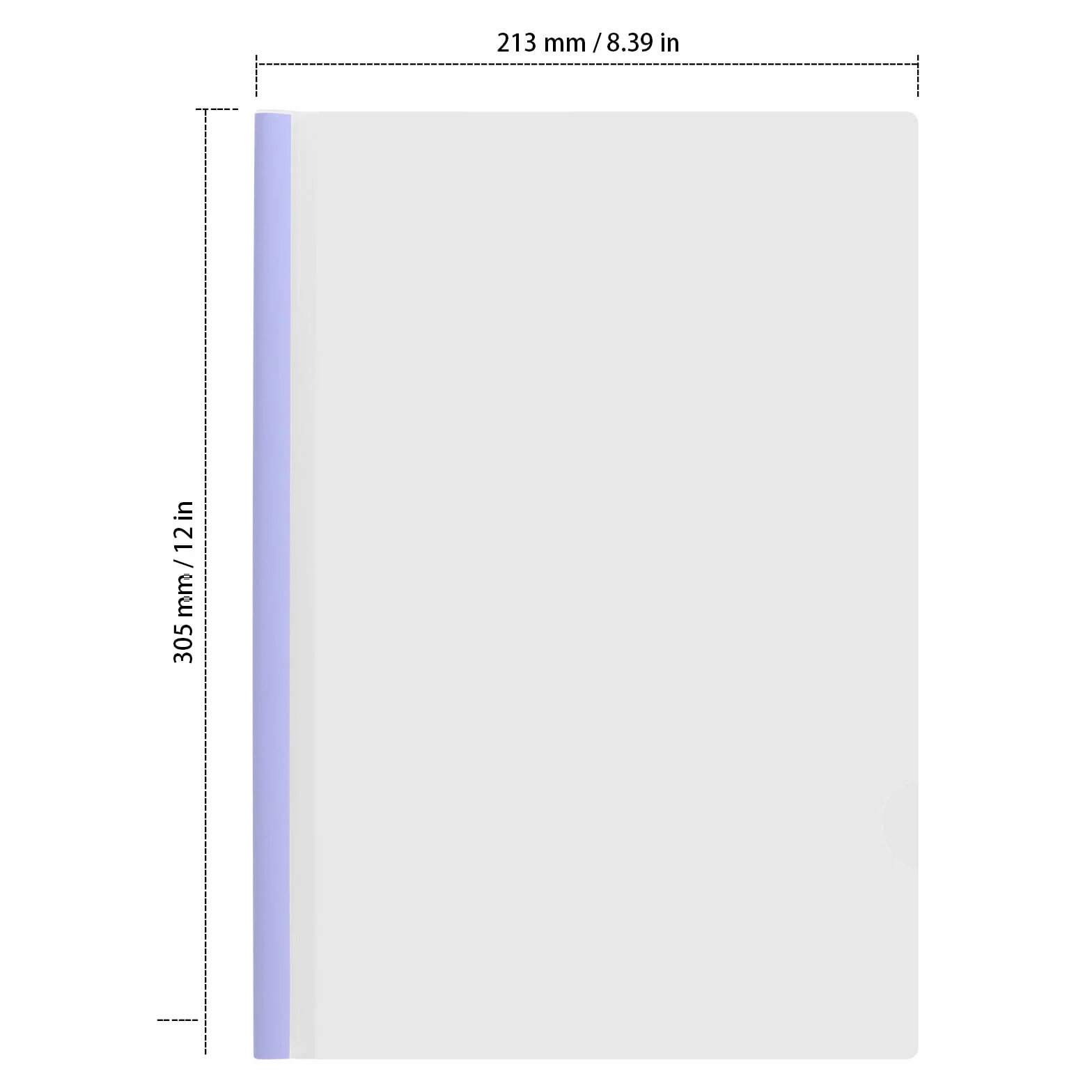 Segregatory A4 przezroczyste z wysuwaną listwą 50 sztuk 21,3 x 30,5 cm
