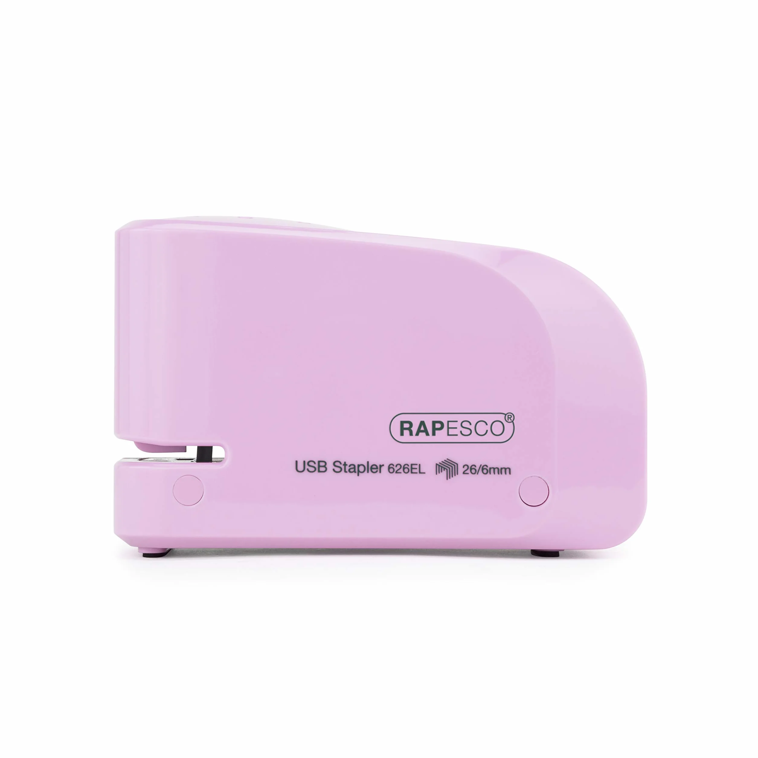 Rapesco 1451 626EL Automatyczny zszywacz USB/akumulatora 26/6 mm 1000 zszywek 15 arkuszy różowy
