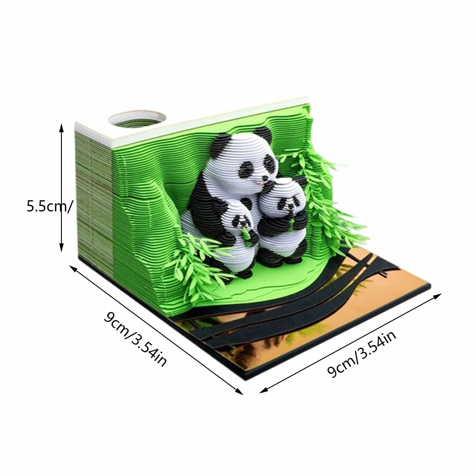 Kalendarz 3D biurko 2026 – Panda Tear Away kalendarz 3D, dekoracyjny notatnik biurko, stolik nocny, do szko?y, domu, biura, freelancerów, nauczycieli, studentów