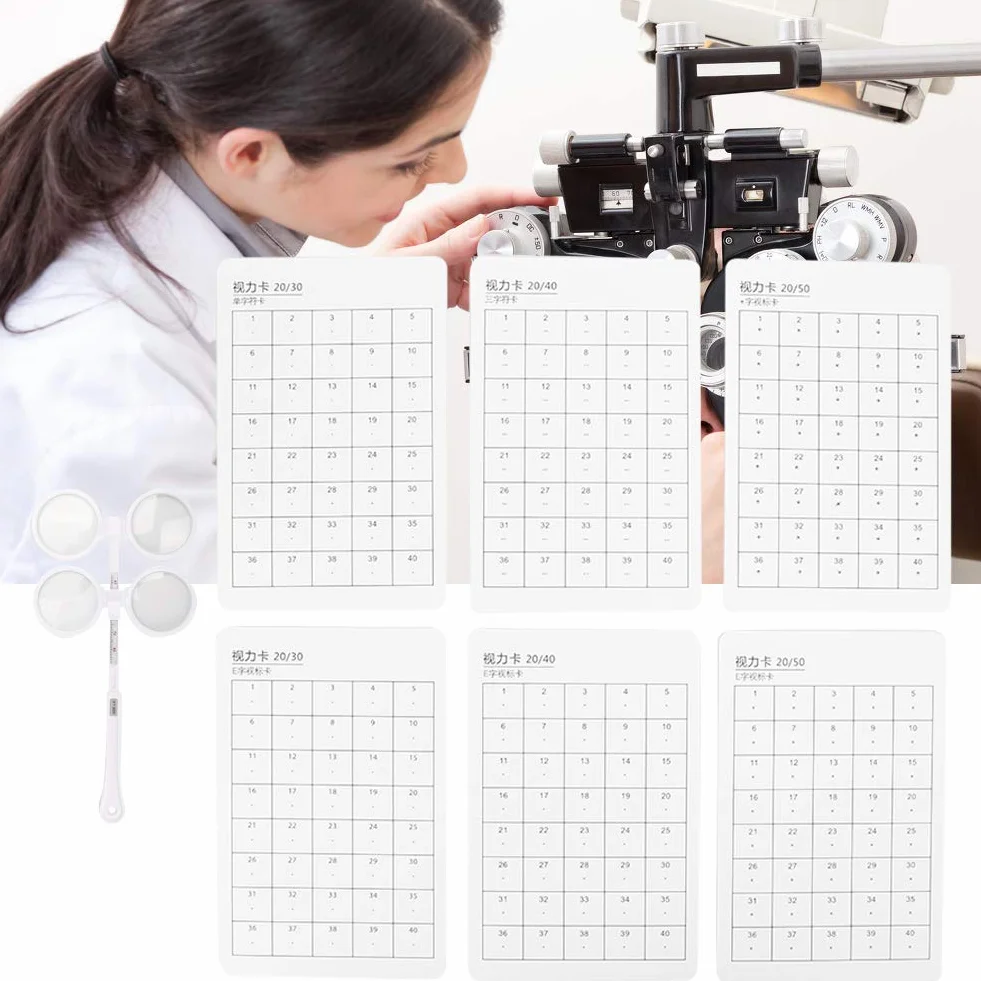 Flipper Optyczny 6szt z kartą wizualną (±150 stopni) Instrument Optyczny Optometria