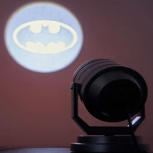 Batman DC Comics Bat Signal projektor świetlny lampa projekcyjna plastik czarny