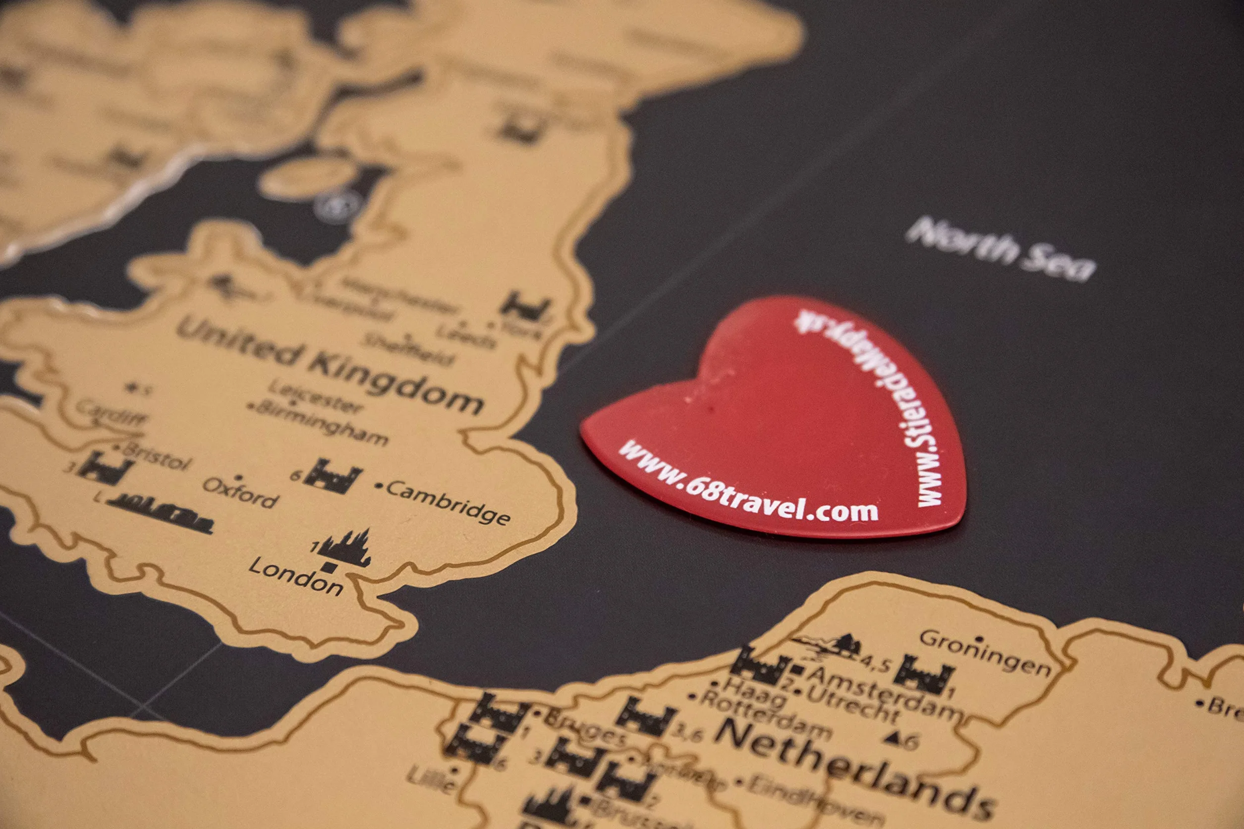 Plakat ścienny z mapą zdrapywania Europy – duży rozmiar (A1 84,1 x 59,4 cm) luksusowy wygląd mapa zdrapywania – idealny prezent podróżny