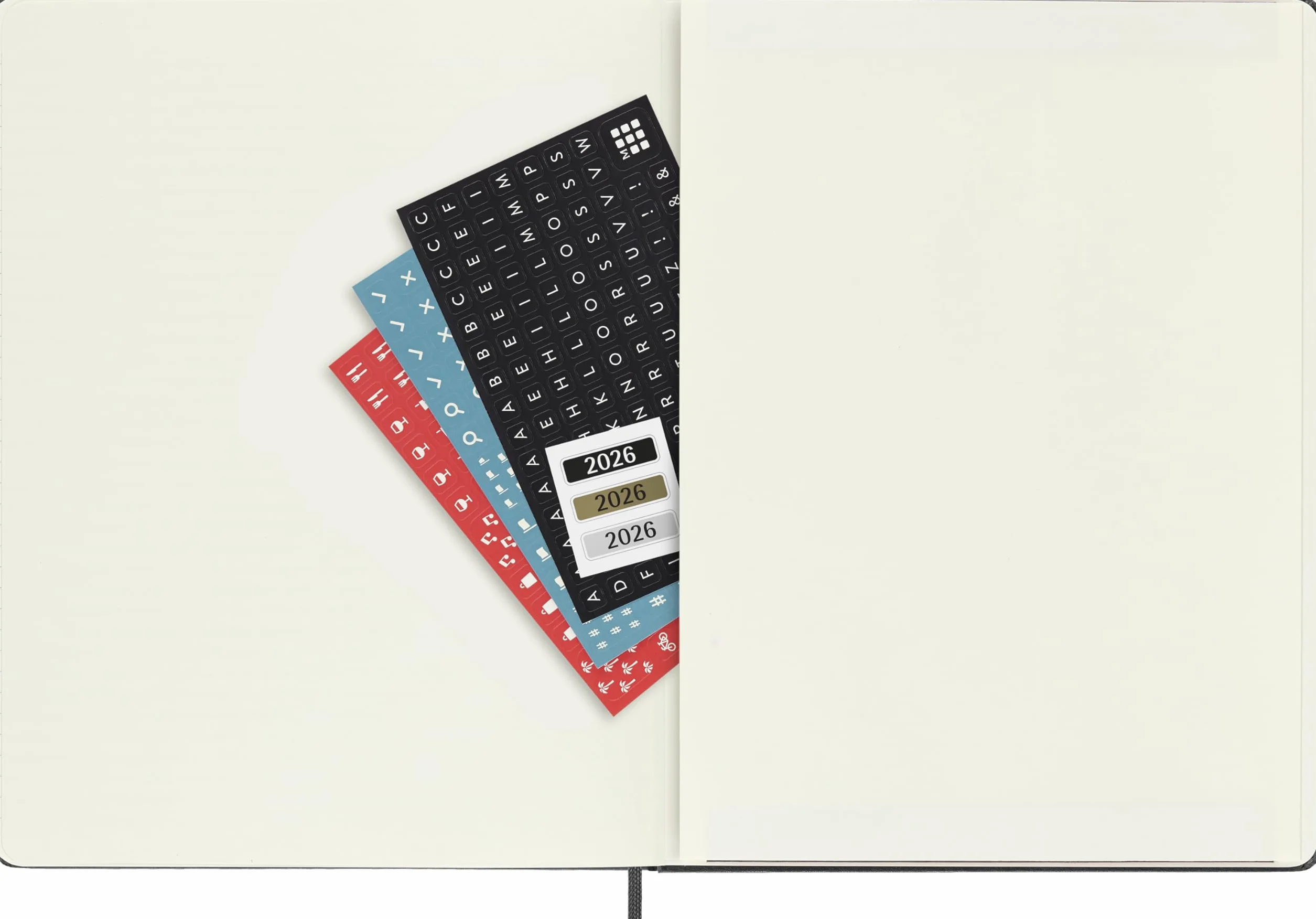 Moleskine Pro Wochen Notizkalender 2026 Pro XL 1 Wo 2 Seiten vertikal fester Einband Schwarz