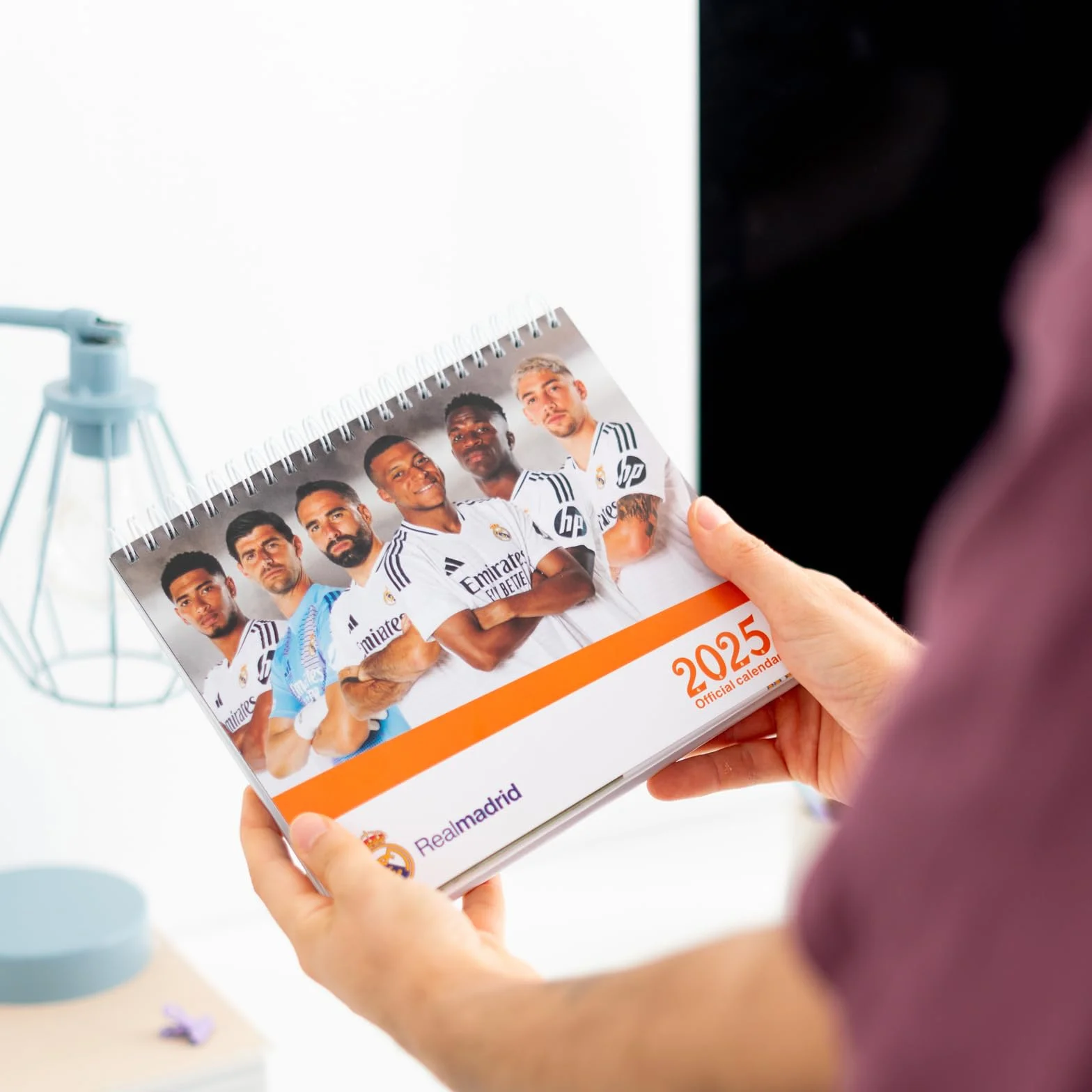 Grupo Erik Desk Calendar 2025 - Real Madrid | 8 x 7 inches - 20 x 17 cm | 12 Month Desk Planner, Desktop Calendar 2025 | Real Madrid Calendar 2025, Real Madrid 2024-2025