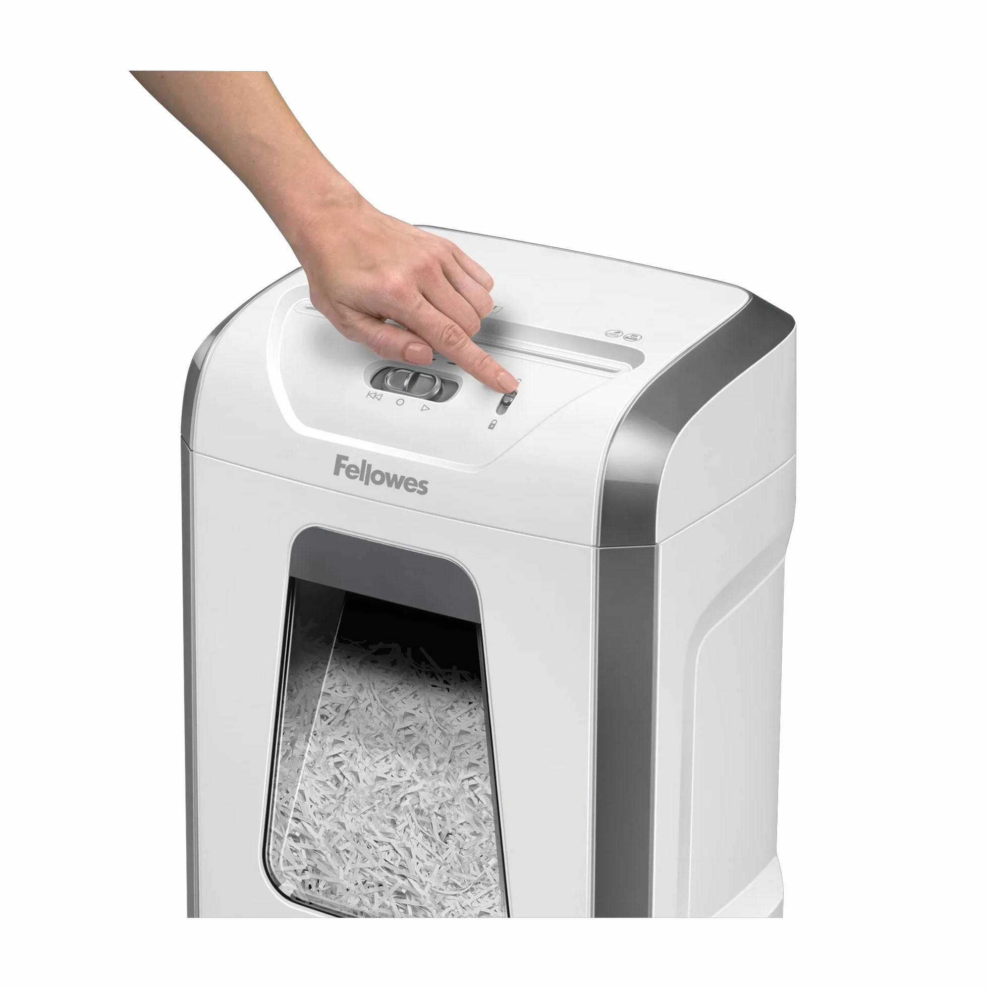 Fellowes Powershred FS-12C Niszczarka, Biały/Szary, 19 l