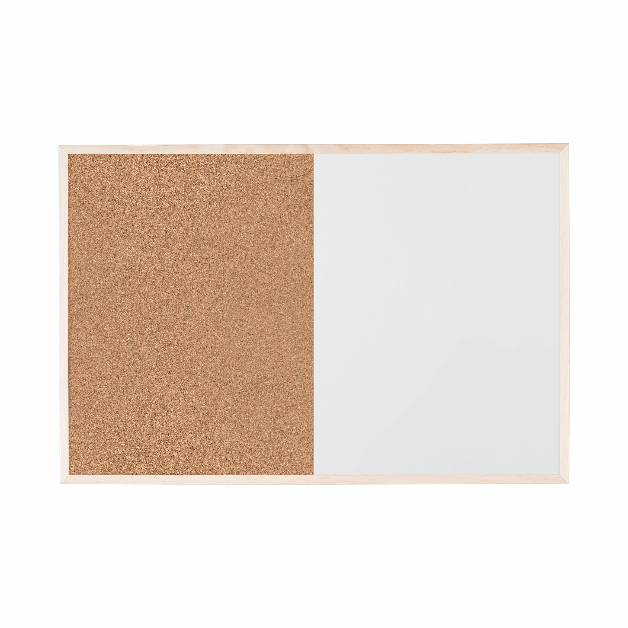 Bi-Office Tablica Kombi 90x60 cm Drewniana Rama Korkowa Suchościeralna