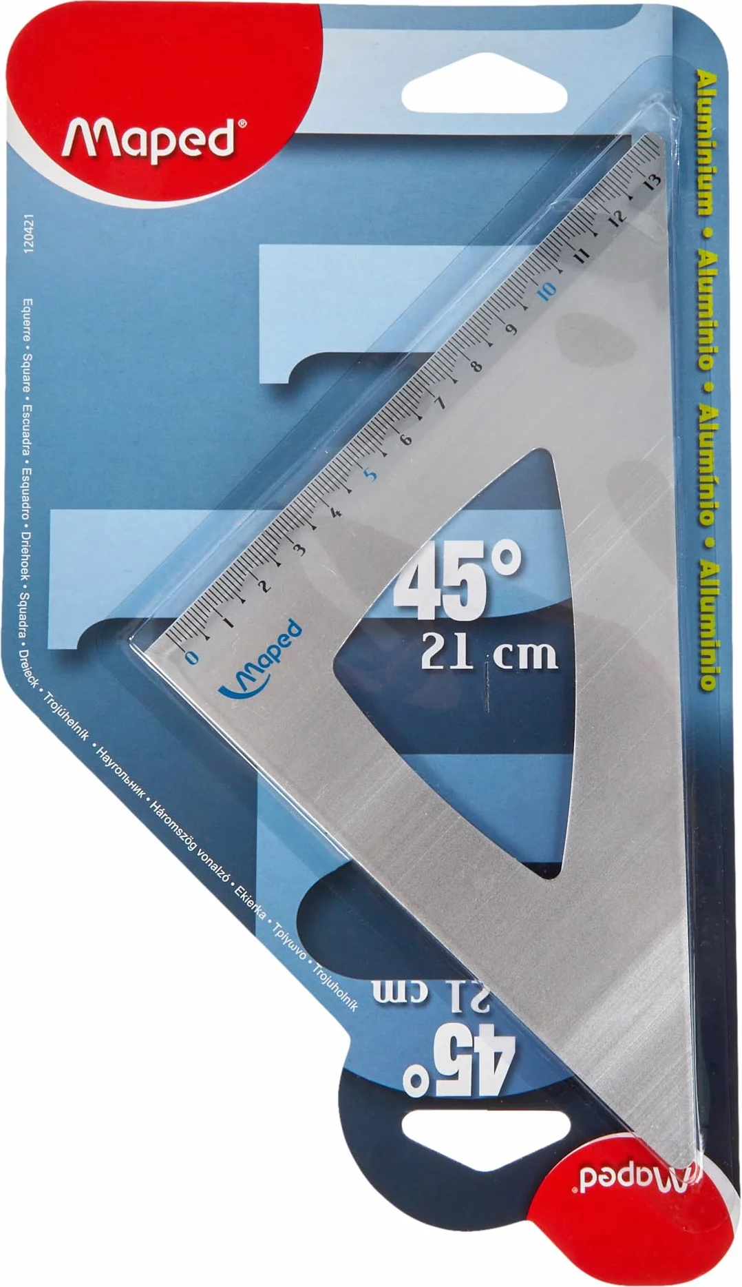 Maped trójkąt rysunkowy 45 stopni z aluminium