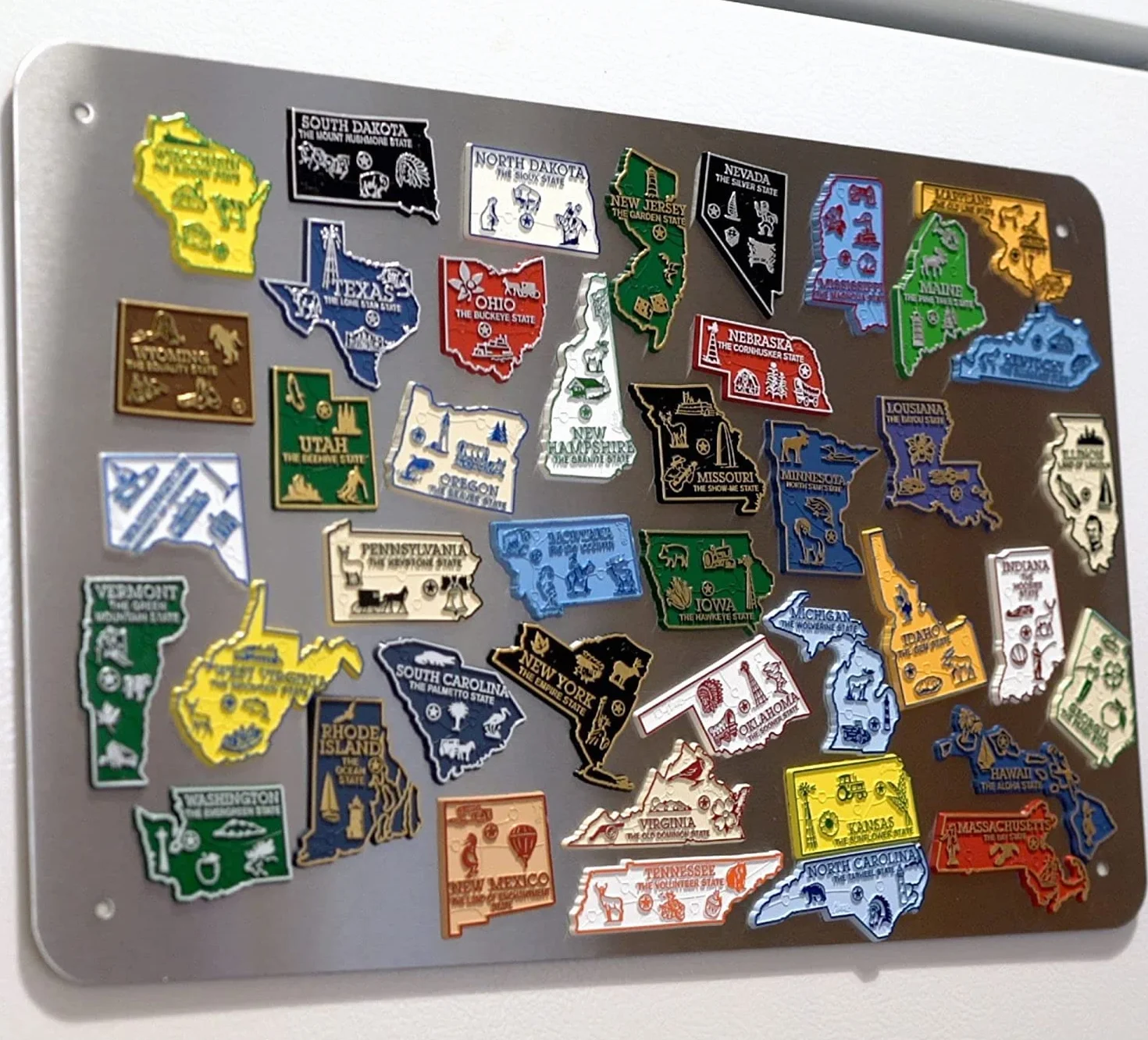 Tablica Magnetyczna Metalowa Ścienna Kredowa 30x45 cm Stal Nierdzewna Bezramkowa