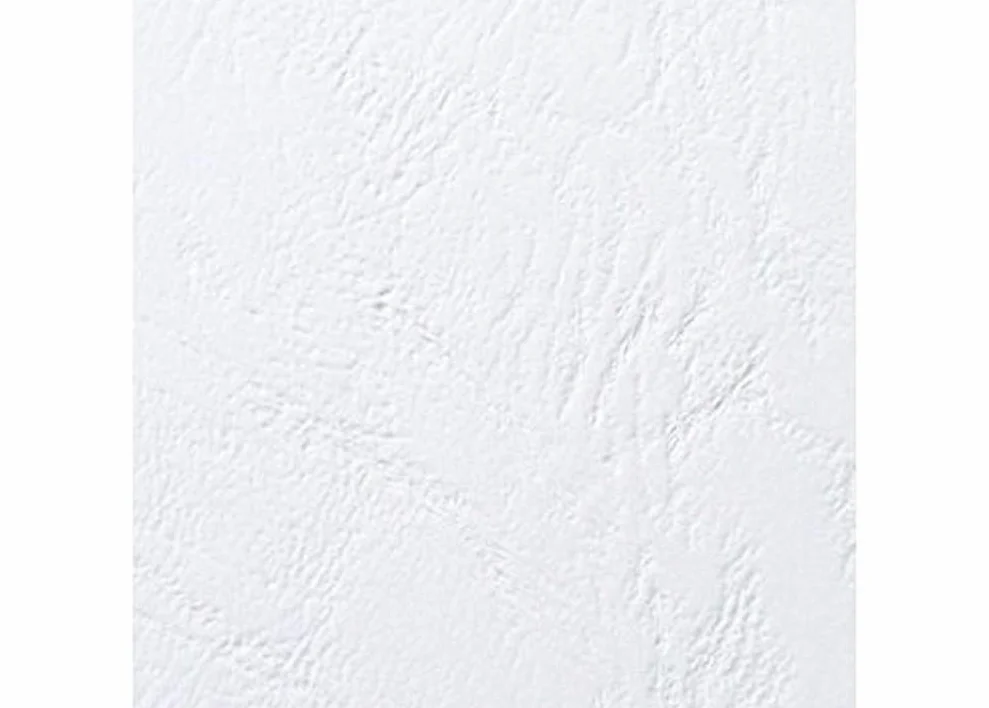 GBC LeatherGrain wiążące pokrowce 250 g/m2 A5 białe (opakowanie 100 szt.)