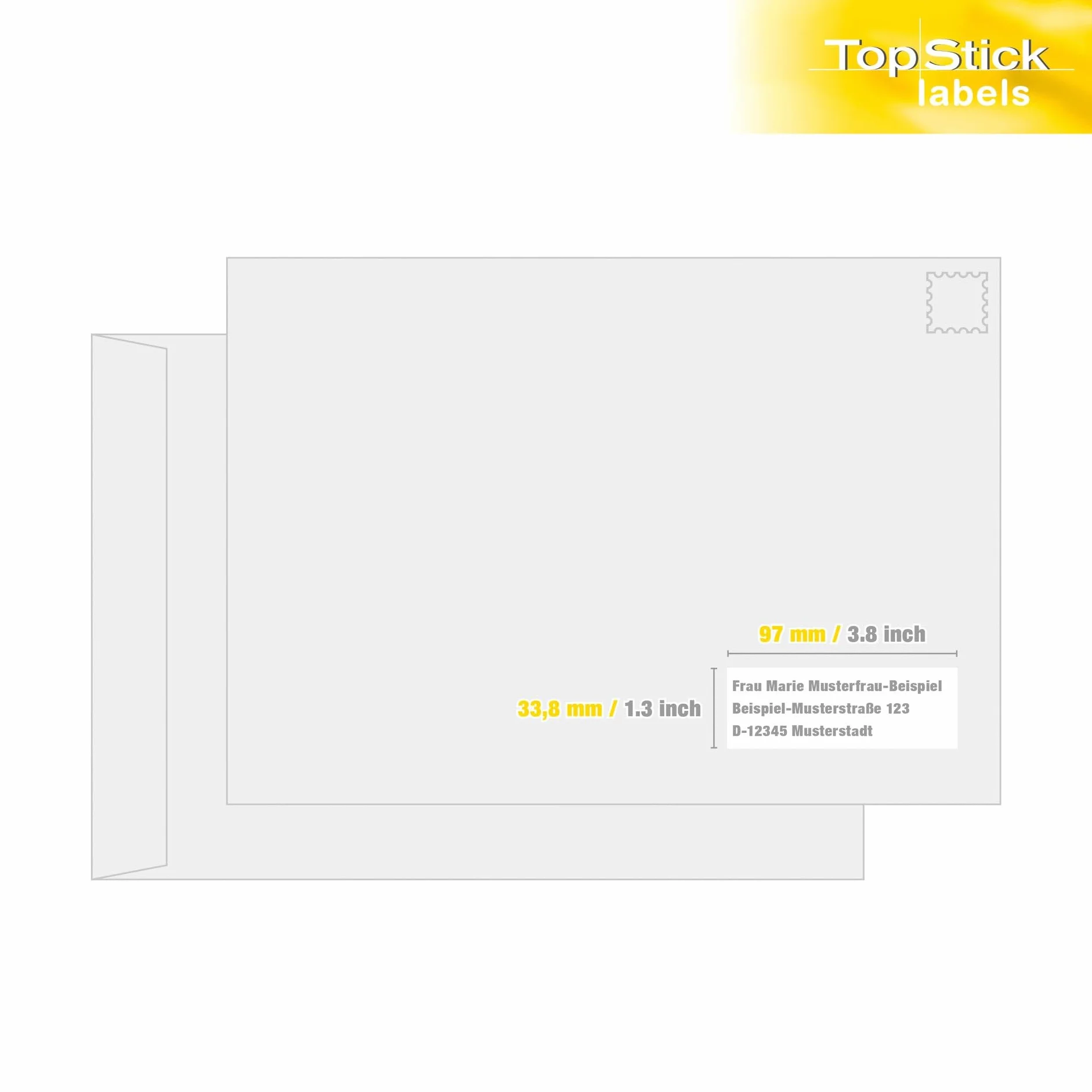 TopStick 8710 uniwersalne etykiety, 100 arkuszy, 97 x 33,8 mm, 16 arkuszy A4, 1600 sztuk, samoprzylepne, nadają się do zadrukowania, matowe, nieprzezroczyste naklejki samoprzylepne, białe