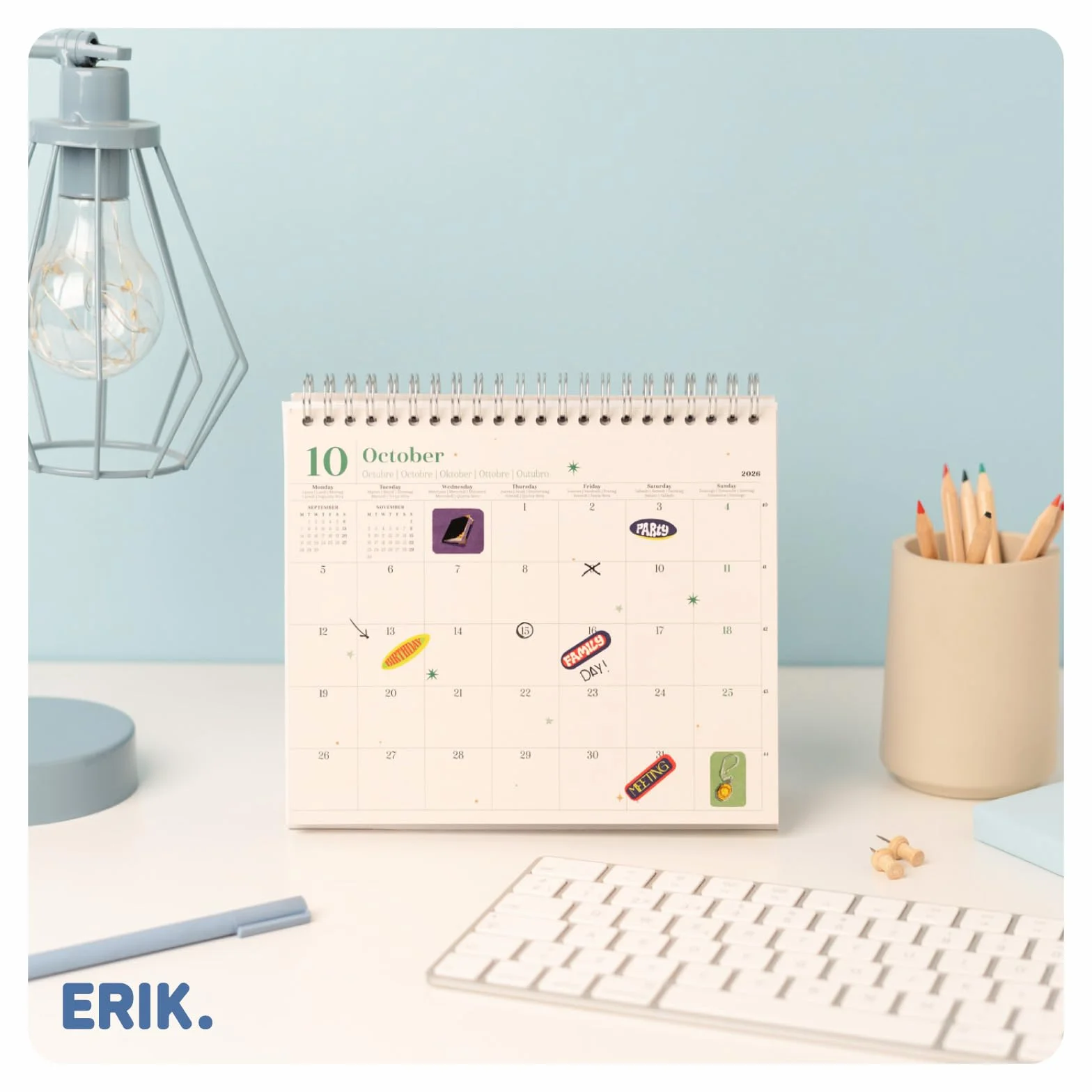 Grupo Erik Desk Calendar 2026 - Harry Potter Calendar 2026 Month To View | Monthly Desk Planner, Desktop Gifts Under 10 Pounds | Harry Potter Gifts For Friends