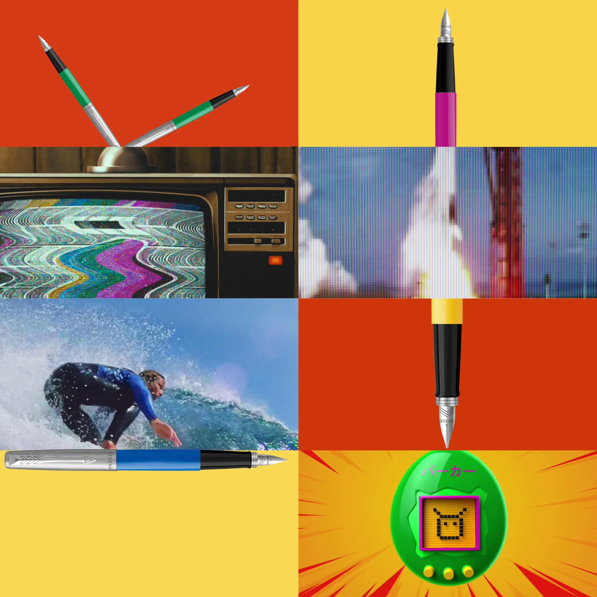 Parker Jotter Originals Pióro wieczne, klasyczne magenta, średnia stalówka, niebieski i czarny atrament