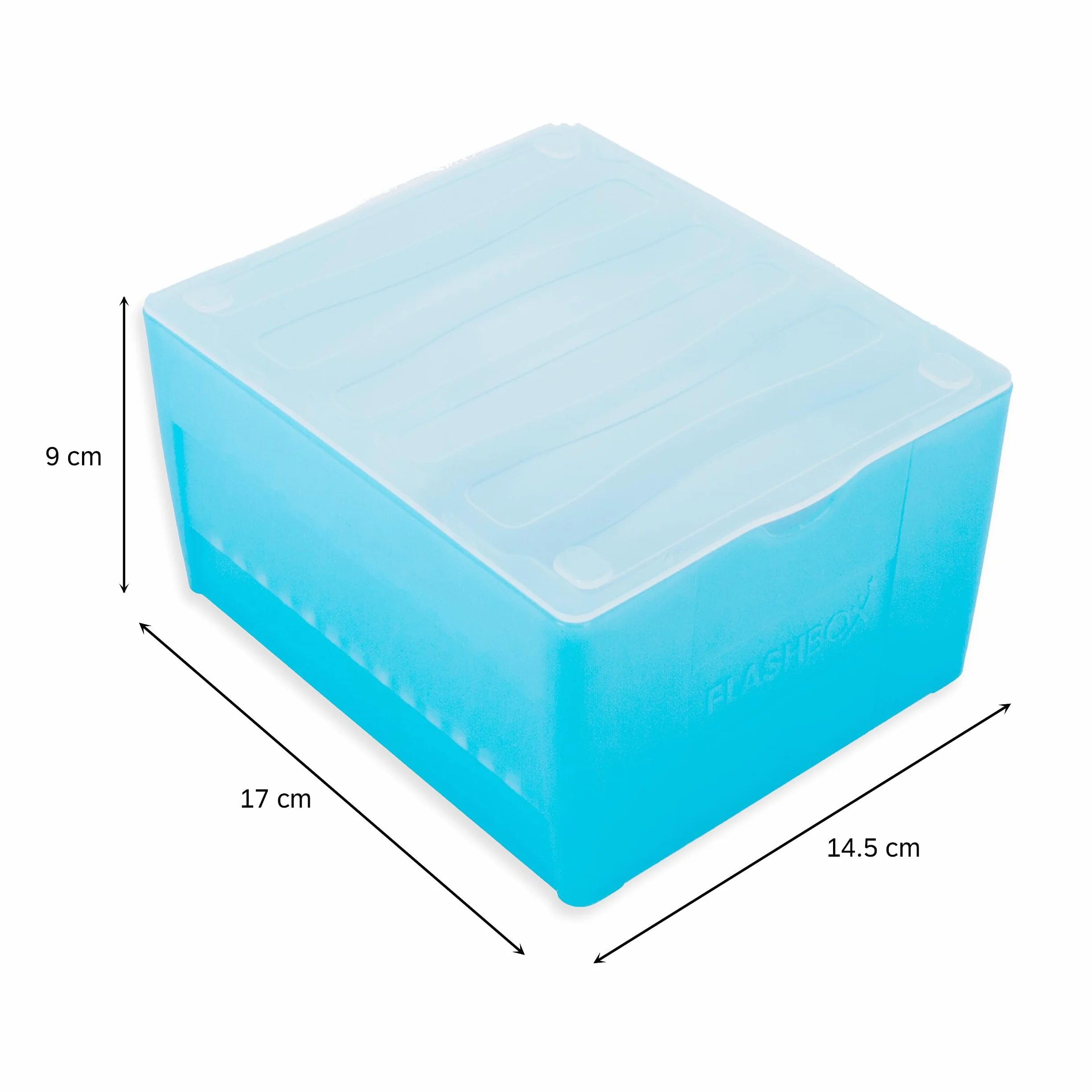 OXFORD Flashbox Pudełko na karty flash 17,3 x 14,5 cm Pastelowe niebieskie