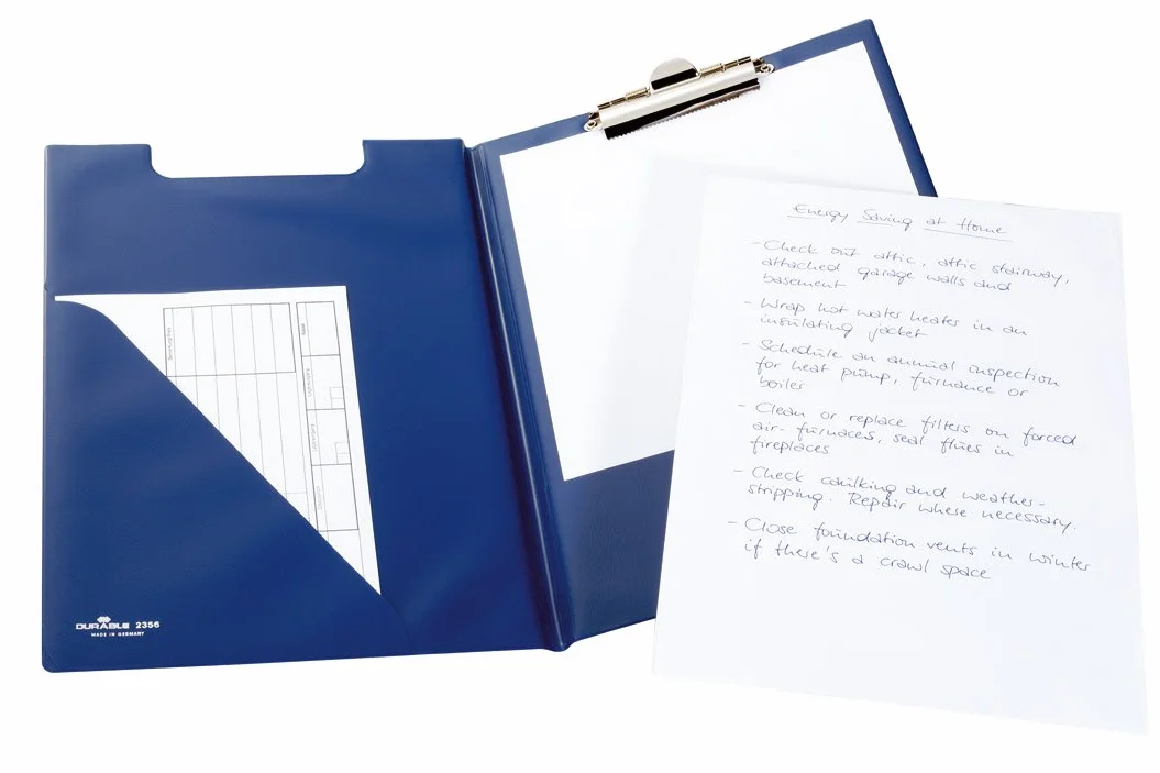 Durable 235506 Clipboard A4 De Luxe (z okładką), kolor niebieski.