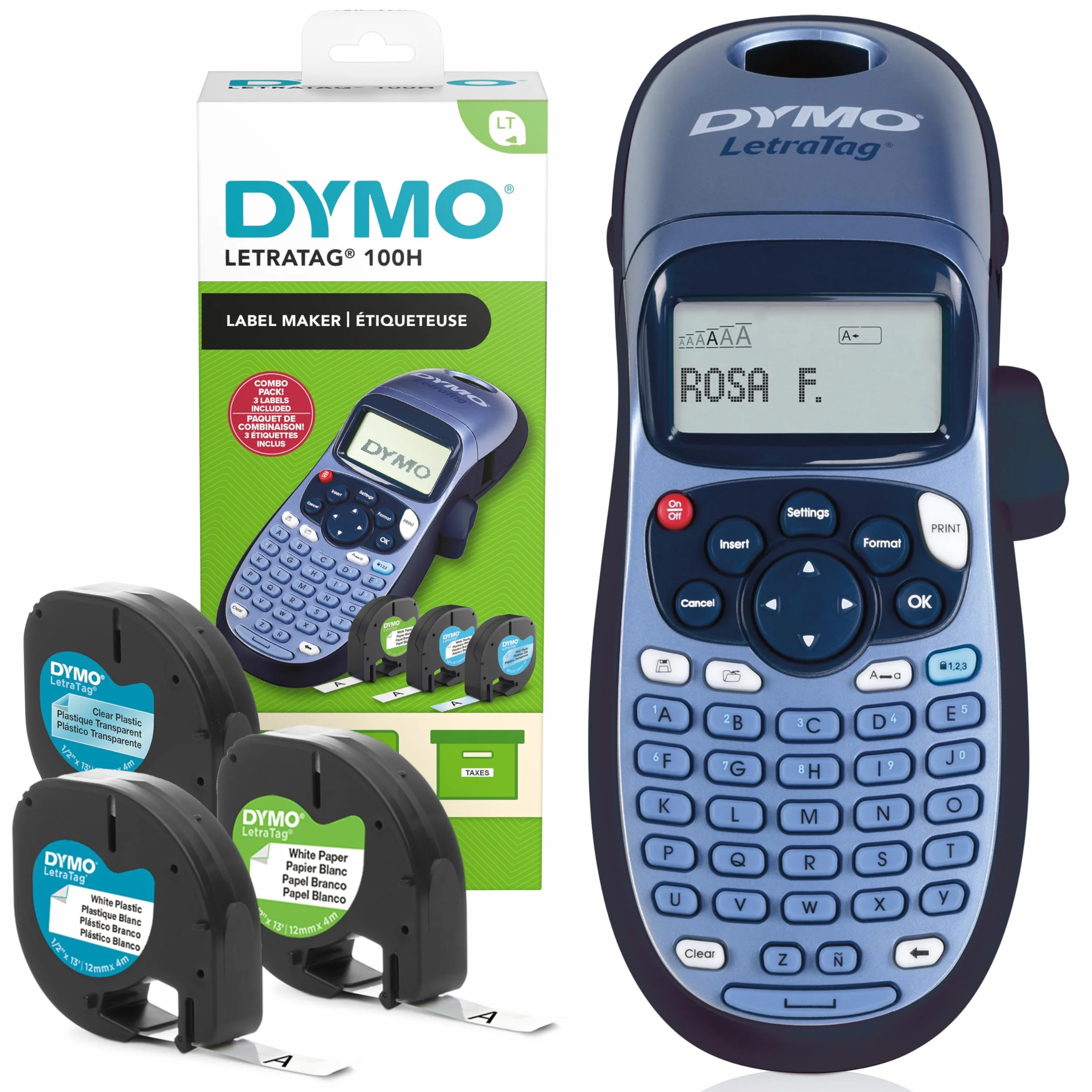 Dymo LetraTag LT-100H Label Maker Starter Kit Ręczna drukarka etykiet